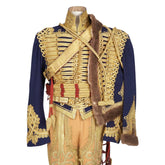 British Hussars Officer's Uniform, circa 1888, with Blue Wool Dolman - Scottish Kilt Jacket™ USA-UK